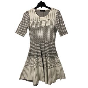 Ivanka Trump Fit & Flare Tight Knit Dress M